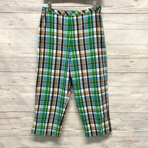 Pendleton Plaid Cotton Capri Pants